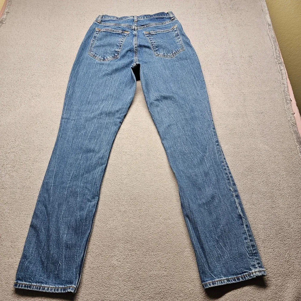 Abercrombie & Fitch Jeans Womens 29/8 The Slim Straight Blue Ultra High Rise EUC